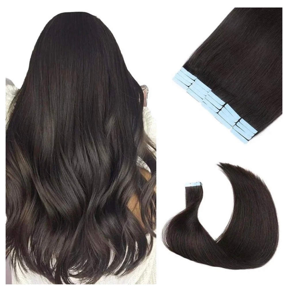 18” Inches 50g Tape In 100% Human Hair Extensions